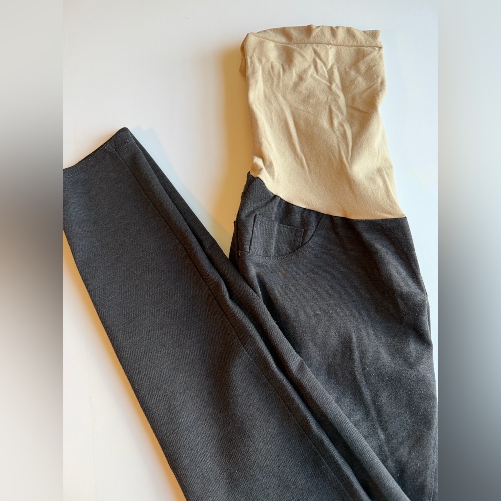 Motherhood Maternity Charcoal Gray Soft and Stretchy Leggings